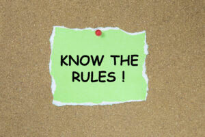 Know the rules poster.